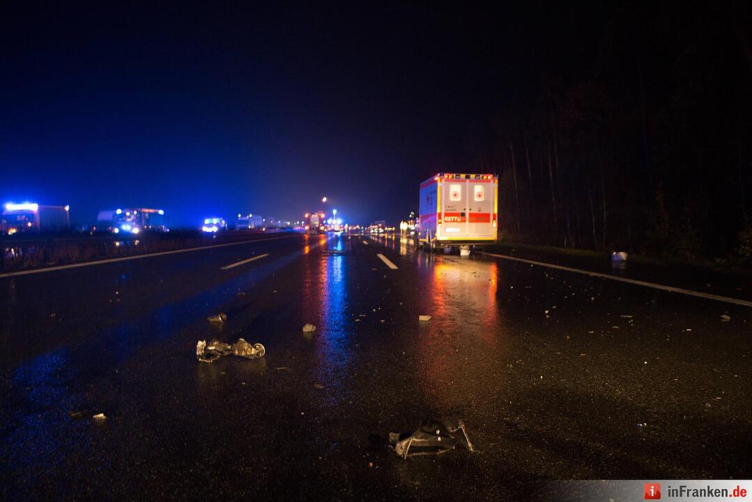 Tödlicher Unfall auf der A3 bei Nürnberg