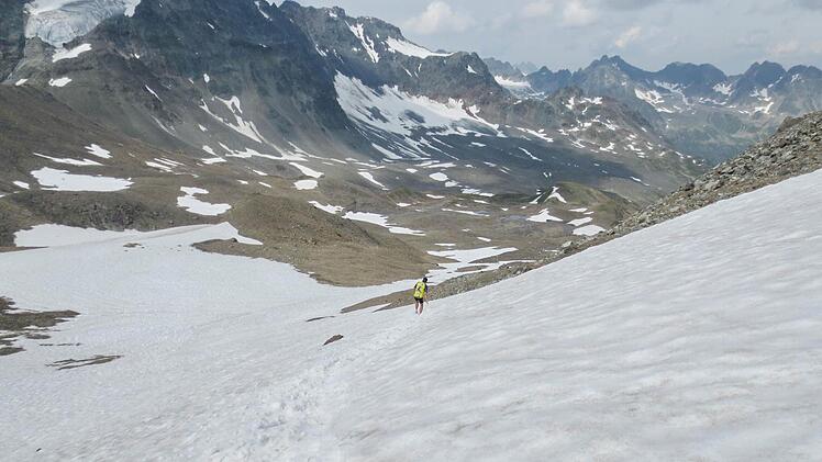 Im Paznauner Hochgebirge liegt selbst Ende Juli noch Schnee. Der Silvretta-Lauf ist nur was für konditionsstarke Bergläufer. Fotos: Michael Kraus
