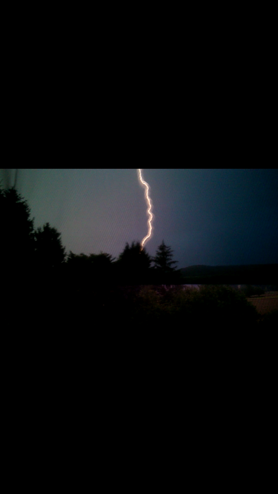 Unwetter: Blitze über Franken
