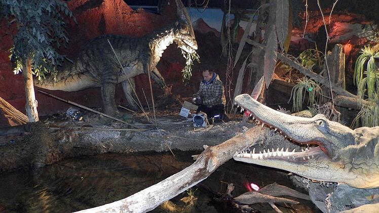 Daniel Huscher kümmert sich um die Technik im Dinosaurierland und führt Elektroarbeiten aus.