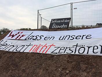 In Forstlahm protestieren die Menschen gegen den zweiten Abschnitt des Baugebiets Forstlahm Nord. Foto: Stephan Tiroch