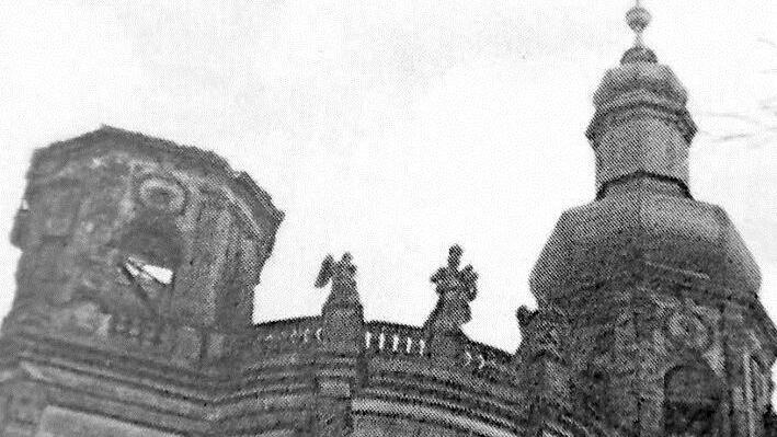 Der Brand der Klosterkirche, der am 18. April 1944 durch einen Blitzschlag ausgelöst worden war, ist ein Ereignis, das diejenigen, die es erlebten, wohl nie vergessen. Repro: FT