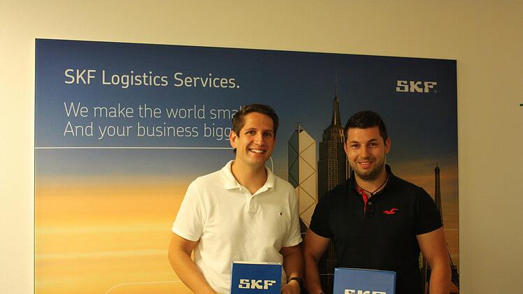 Jan Bischof mit Projektleiter Andreas Wartha. Foto: Jonas Hofmann