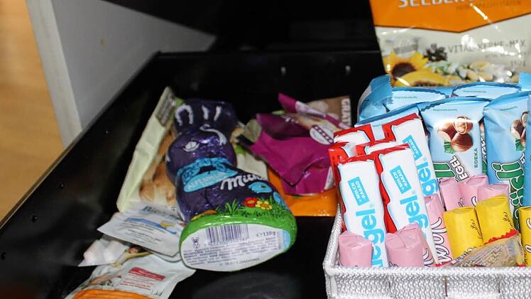 Hier gibt's die Müsli-Variante des Schoko-Angebots. Fotos: Anette Schreiber
