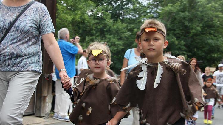 Marschierer vom Lauenhainer Kindergarten Spatzennest Foto: Veronika Schadeck