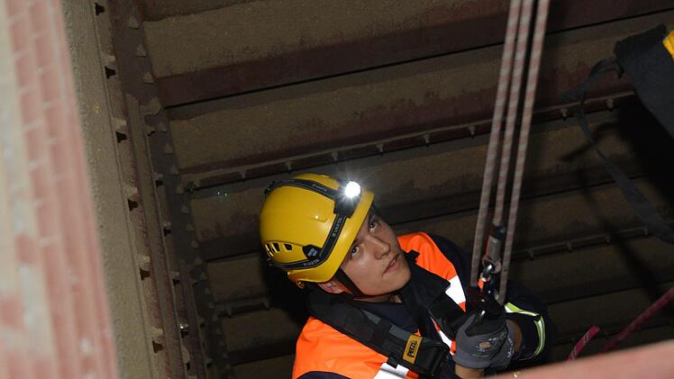 Feuerwehr-Übung in der Jörgenmühle in Brünn. Foto: Björn Hein