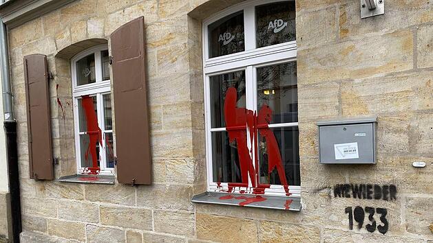 Bamberg: Farbanschlag auf AfD-Abgeordnetenbüro