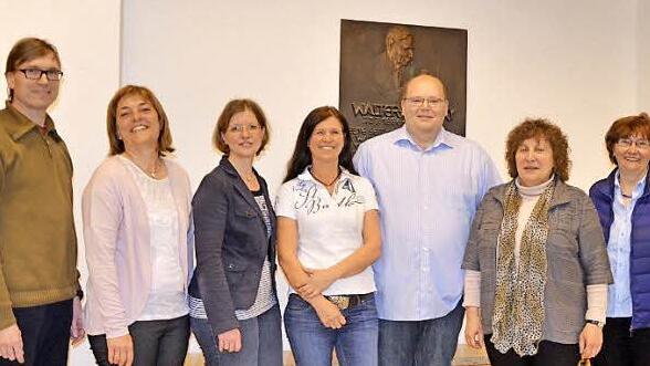 Der Vorstand (v.l.): Thomas Kluck, Sabine Friedrich, Annette Forster-Sennefelder, Petra Zeißler, Jens Götz, Elisabeth Gröbel und Anna-Maria Bieger.