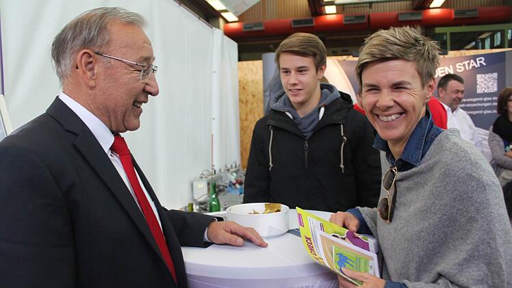 Am Stand von Wiegand-Glas  Foto: Veronika Schadeck