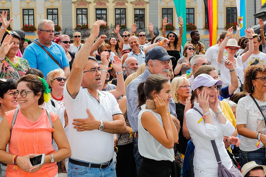 Beim großen Sambaumzug in Coburg ging es heiß her.