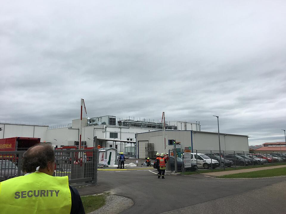 Säureaustritt bei Firma in Ansbach
