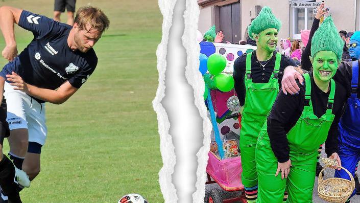 Fu&szlig;ball oder Faschingszug? Wie bei anderen im Fu&szlig;ballkreis Rh&ouml;n bei&szlig;t sich f&uuml;r die Westheimer Kreisligisten der Spielplan mit dem n&auml;rrischen Treiben.ssp, Gerd Schaar