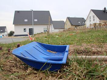 Am Ortsrand von Burk (Forchheim) sind im Baugebiet Dorfäcker neue Einfamilienhäuser entstanden. Foto: Ronald Heck