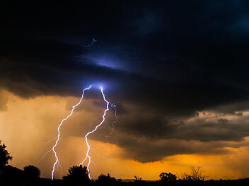 Sommergewitter, Sommer, Gewitter, Unwetter, Blitz
