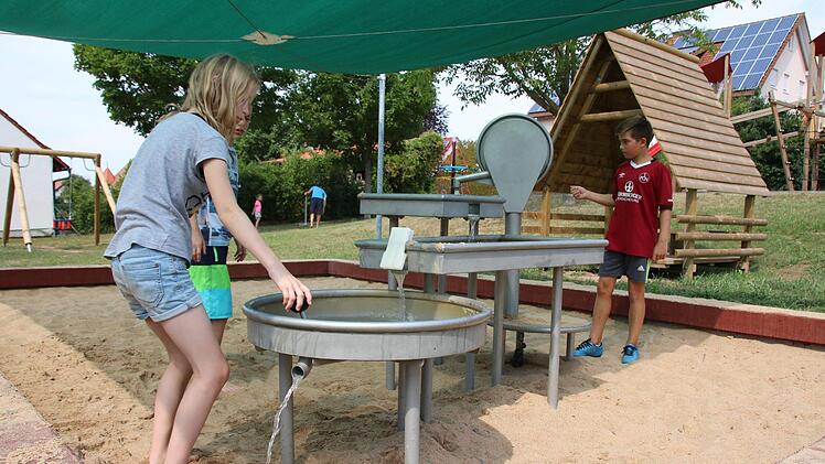 Eindrücke vom Nüdlinger Spielplatz. Foto: Ralf Ruppert