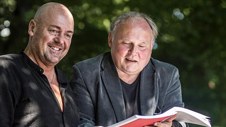 'Giorgio Valenta und Spielleiter Claus J. Frankl (rechts)