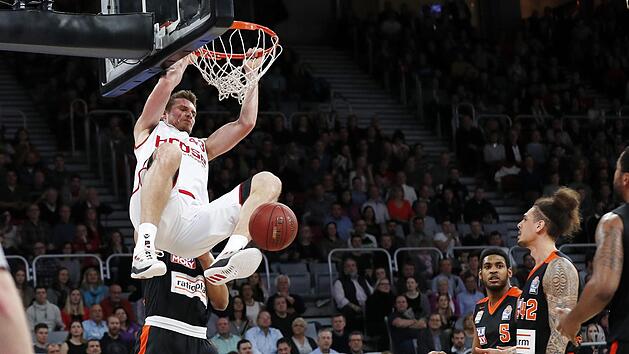 In der Viertelfinalserie gegen Bonn gl&auml;nzte Leon Radosevic mit neun Punkten im Schnitt und starker Verteidigung. Foto: Daniel L&ouml;b