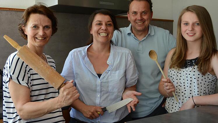 Die Titelverteidiger des vergangenen Jahres stellen sich erneut der Herausforderung: Sabine, Patrizia, Alexander und Johanna Battistella. Foto: Dagmar Besand