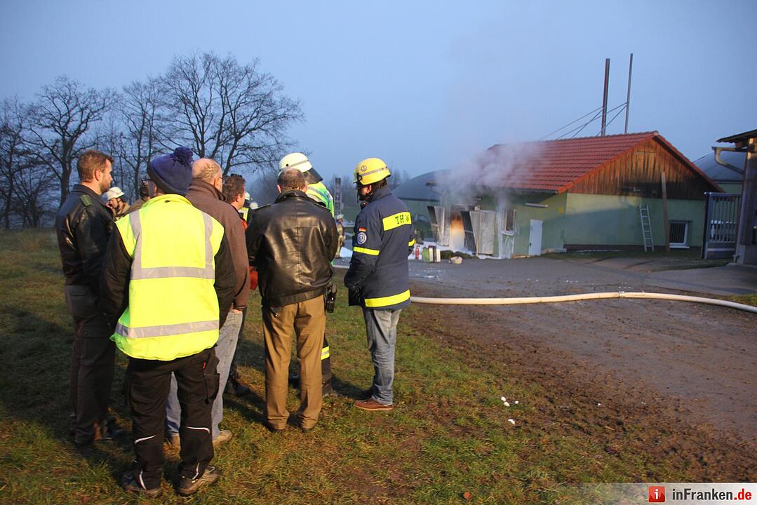 Biogasanlage brennt im Kreis Haßberge: 17 Häuser nun ohne Heizung