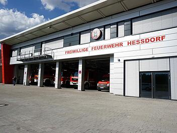 Die Freiwillige Feuerwehr Heßdorf hat das neue Gerätehaus bereits in Betrieb genommen. Richard Sänger