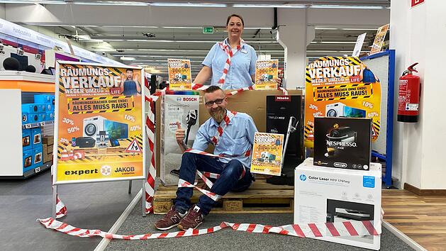 Großer Räumungsverkauf bei expert in Lichtenfels: Wegen Umzug gibt es Rabatte auf viele Markenprodukte