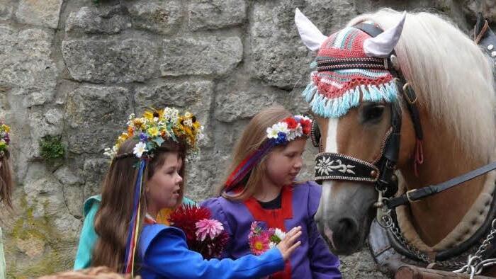 Viele, kleine Kostenstellen summieren sich beim Heimatspiel in jedem Jahr. Der Verein braucht Geld für den Kauf und die Ausbesserung von Kostümen; die Pferdehalter bekommen für das Ausleihen der Tiere eine Aufwandsentschädigung.  Foto: Heike Beudert/Archiv