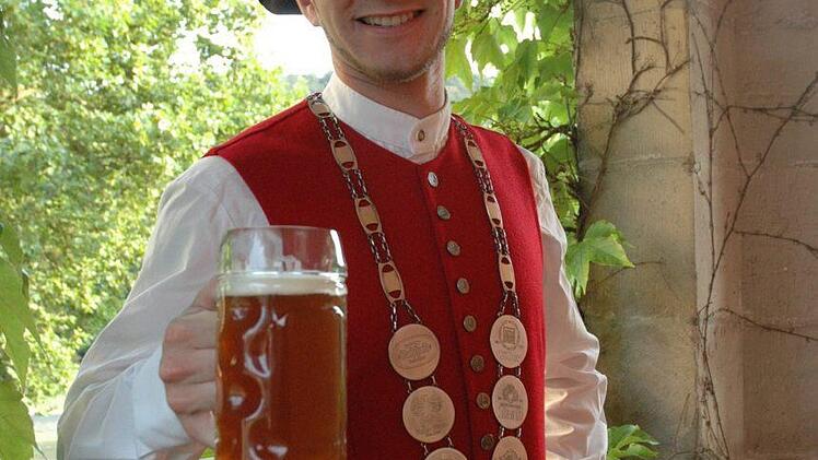 Bierprinz Sebastian Gocker aus Stettfeld. Foto: Monika Göhr