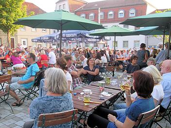 So stellt sich die Stadt Hammelburg die Wiederbelebung des Viehmarkts vor: Einmal monatlich ein Konzert, das Leben in die Innenstadt bringt.  Winfried Ehling