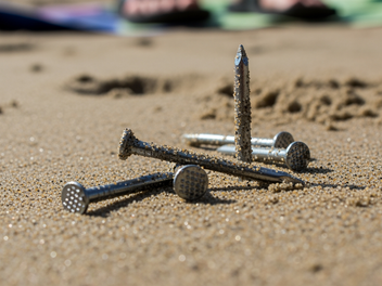 N&auml;gel im Sand