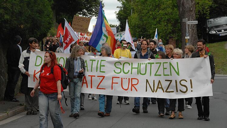 Schwarzach hat sich vor Jahren mit der Initiative "Schwarzach ist bunt" gegen die NPD gewehrt. Foto: Ronald Rinklef