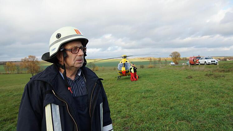 KBI Peter Sell bei einem seiner letzten Einsätze nahe Hetzlos. Foto: Arkadius Guzy