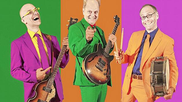 Jerry R&ouml;schmann, Atze Bauer und Eric Obst (v. l.) spielen auch alte "Heinz"-Kracher. Foto: privat