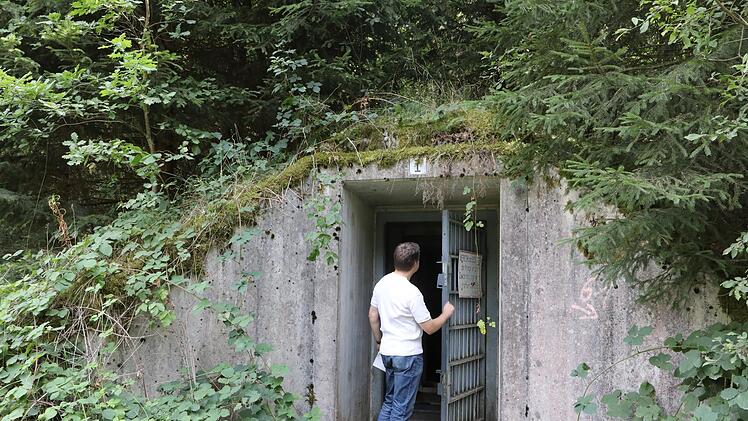 Betreten verboten - ein Bunker im Limmersdorfer Forst Foto: Archiv/Barbara Herbst