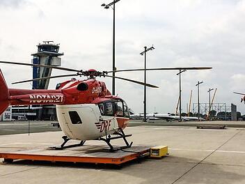 Die in Nürnberg stationierten Hubschrauber der DRF-Luftrettung leisteten im vergangenen Jahr insgesamt 1981 Einsätze.  Foto: PR