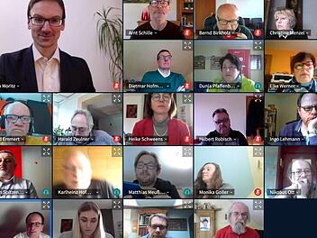Die digitale Delegiertenkonferenz der SPD im Bundestagswahlkreis Kulmbach nominierte Simon Moritz (oben, links) als Bundestagskandidaten für die Wahl am 26. September.