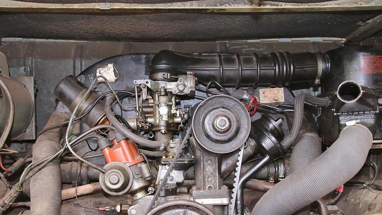 Dass der Motor schon einiges hinter sich hat, sieht man. Aber er tut noch seine Dienste.Helmut Will