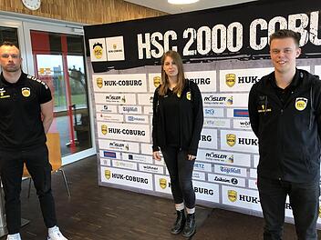 Dieses Trio engagiert sich künftig ganz besonders für den Nachwuchs beim HSC Coburg (von links): Florian Billek, Hanna Zehnter und Dorian Wagner.