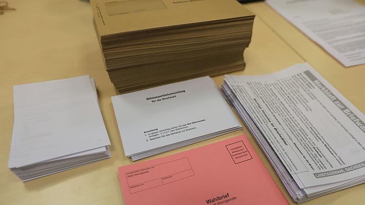 Vorbereitung f&uuml;r Briefwahl in Sachsen-Anhalt
