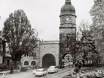 So sah der Blick zum Coburger Ketschentor im Jahr 1956 aus.Foto: Archiv/Frick
