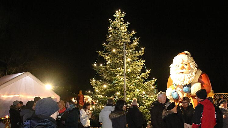 Der Nikolausmarkt auf dem Schützenplatz bot eine romantische Kulisse. Foto: Michael Stelzner