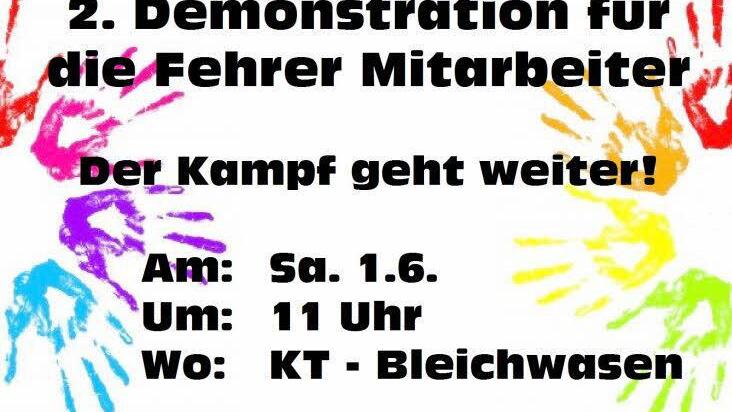 Aufruf zur nächsten Demo. Foto: privat