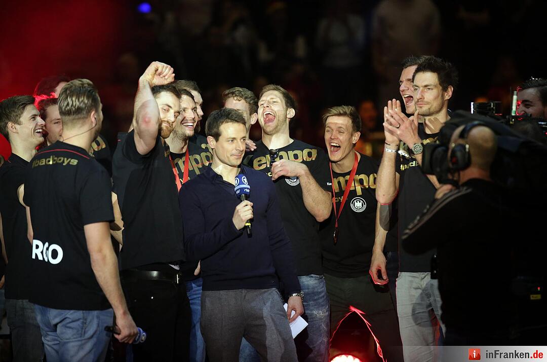 Handball-Nationalmannschaft - Feier Max-Schmeling-Halle