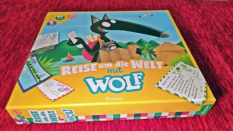 Reise um die Welt mit Wolf - Rezension des Postkarten-Brettspiels für Kinder