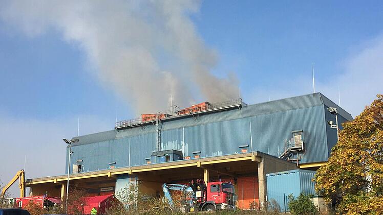 Brand im Heizkraftwerk Bamberg Foto: News5/Herse