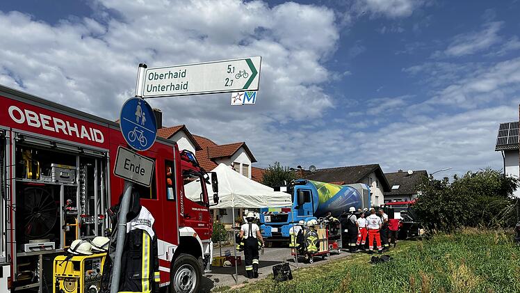 Schwerer Unfall in Oberhaid - Frau von Müllfahrzeug erfasst