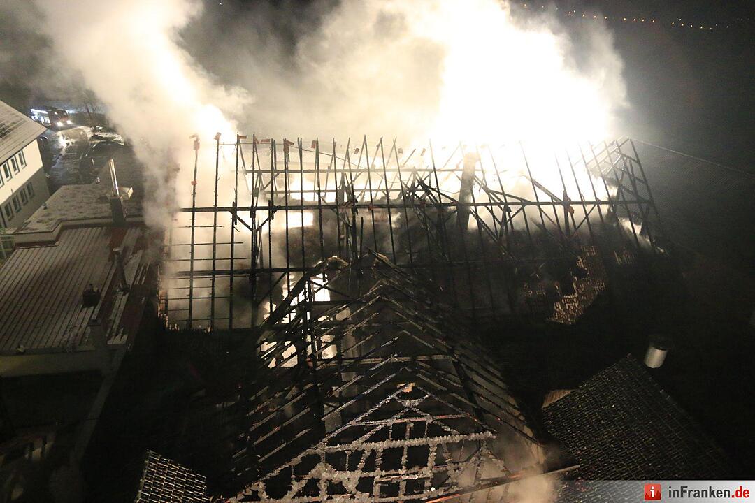 Scheunenbrand in Reundorf bei Lichtenfels