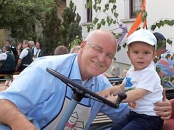 Ganz in seinem Element, Hirschaids Bürgermeister Klaus Homann am Rande einer VeranstaltungArchivfoto: Markt Hirschaid