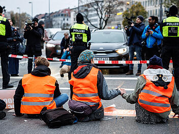 Protest der Klimaaktivisten "Letzte Generation"