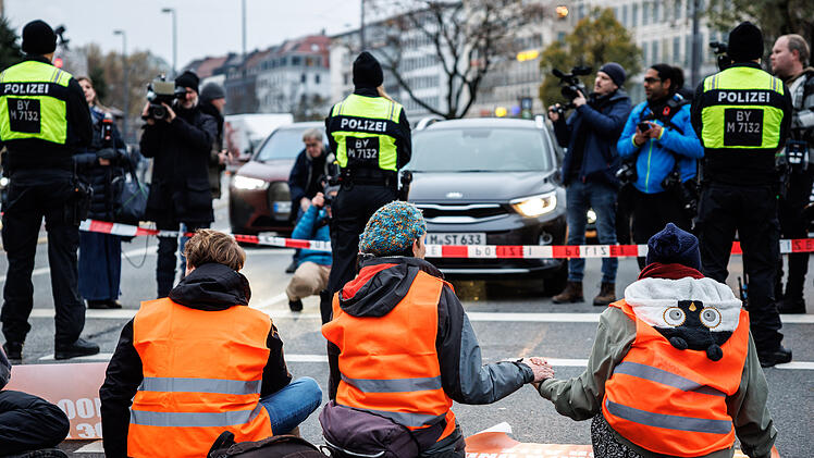 Protest der Klimaaktivisten "Letzte Generation"