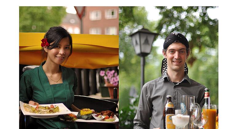 Das Restaurant Borobudur in Nürnberg muss schließen: Für Inhaberin Surja-Morin (li.) und ihren Mann Jean-Philippe Morin stellt das Nürnberger Restaurant ein Stück Heimat und Identität dar, das nun verloren geht. Foto: Dwi Anoraganingrum